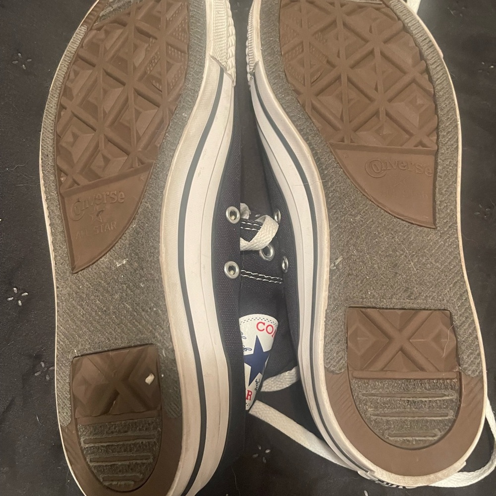 Women’s Converse Black and White High-Tops - Picture 4 of 4